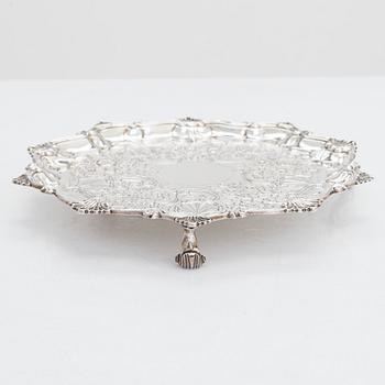 William Brown, salver, sterlingsilver, London 1825.