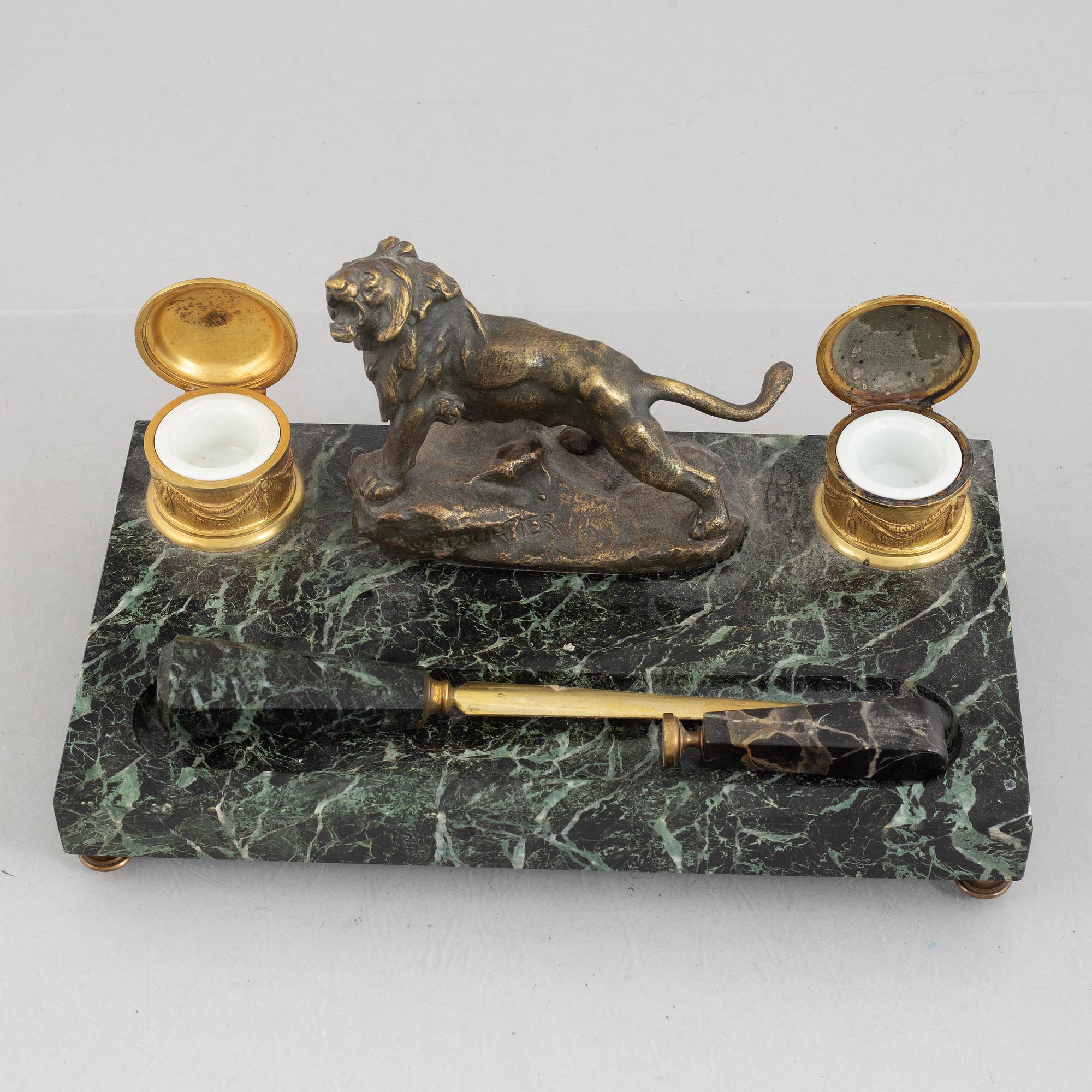 A desk set, circa 1900.