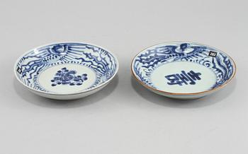 FAT, 2 st, porslin, Kina, Kangxi (1662 - 1722).