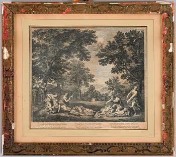 PARTI KOPPARSTICK OCH GRAFISKA BLAD, 7 st, 1700-1800-tal.