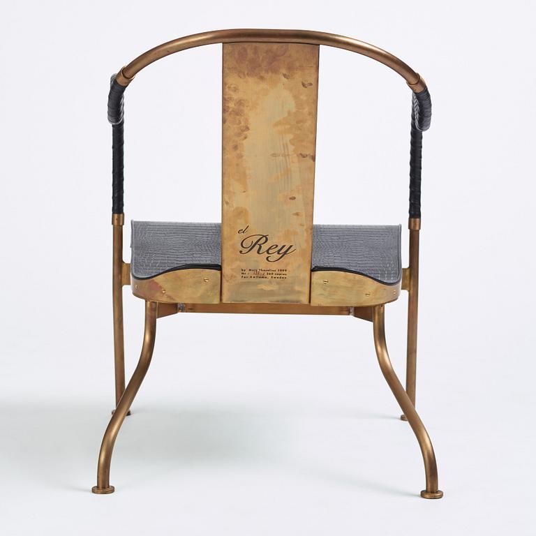 Mats Theselius, an 'el Rey' armchair, ed. 252/360, Källemo, Sweden, post 1999.