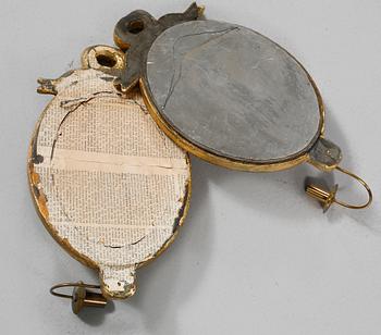 SPEGELLAMPETTER, ett par, gustaviansk stil, sent 1900-tal.