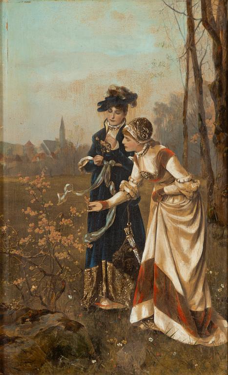 Eduard Niczky, Flower picking outside the city.