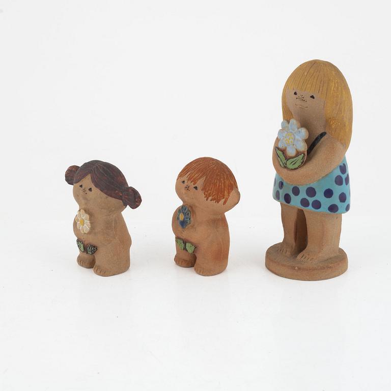 Lisa Larson, three stoneware figurines, Gustavsberg, Sweden.