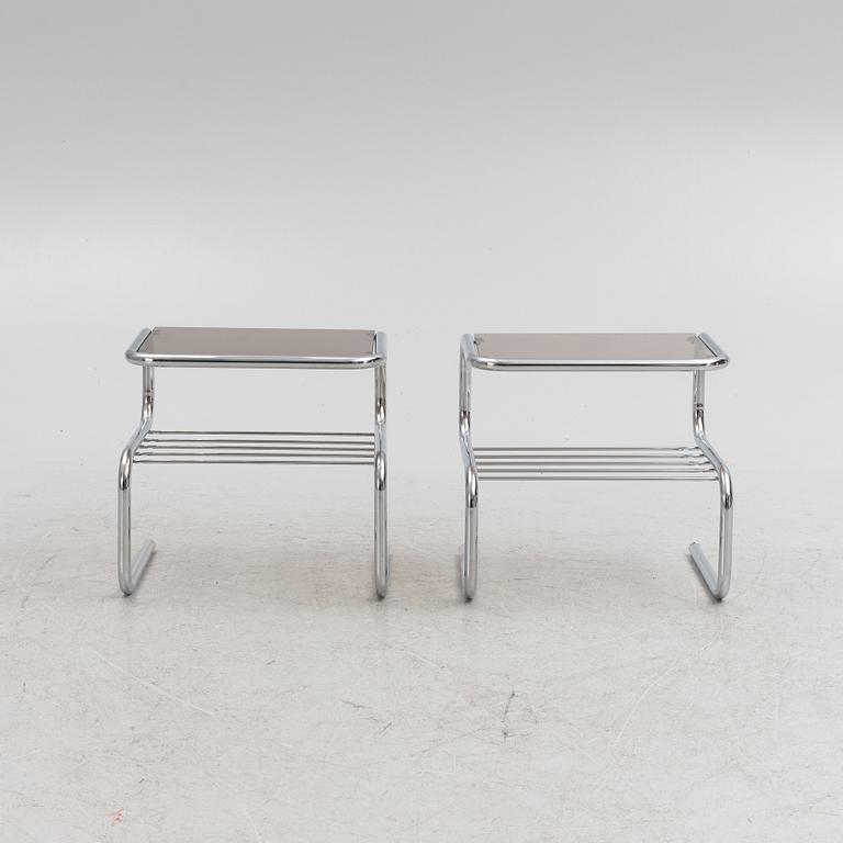 Bruno Mathsson, a pair of bedside tables, second half of the 20th century.