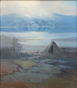 Olof Walfrid Nilsson, "Parti av Tjäktadalen".