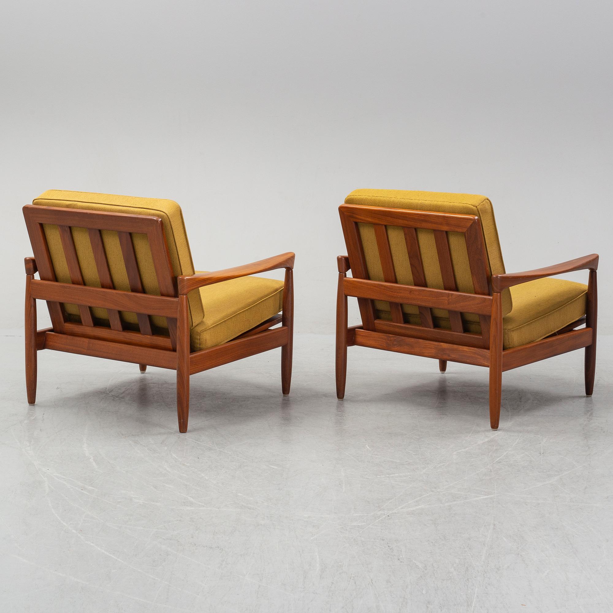 Erik Wörtz, fåtöljer ett
par, ”Kolding” IKEA, 1960-tal.