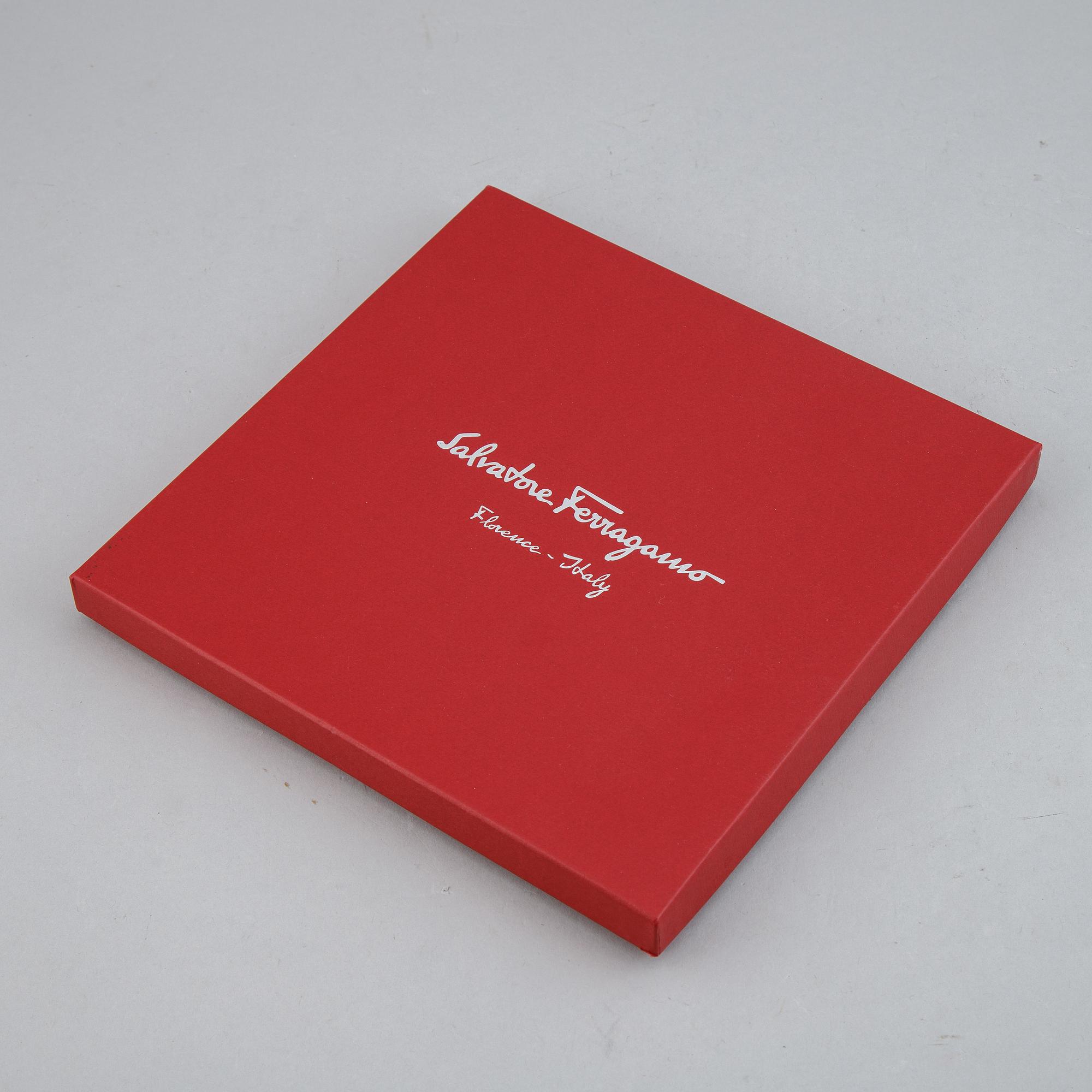 Salvatore Ferragamo, a silk scarf.