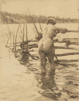 Anders Zorn, "Gärdesgård".