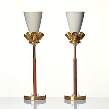 Nordiska Kompaniet, a pair of table lamps, model "32043", Sweden 1950-60s.
