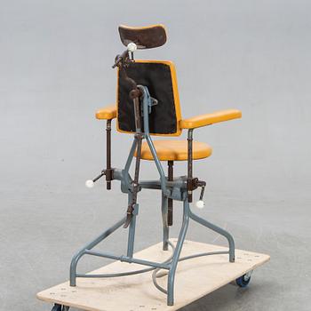 A dentist chair first half of the 20th century.