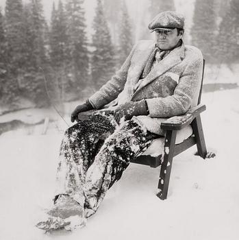 584. Albert Watson, "Jack Nicholson at his house in Aspen February 1981".