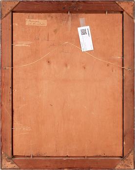 MARTIN LINDSTRÖM, olja på pannå, sign.