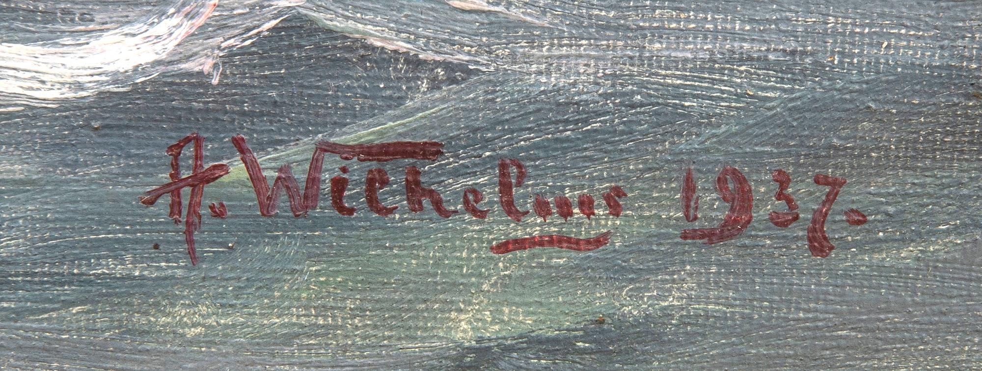 Alexander Wilhelms, oil on canvas, signed and dated.