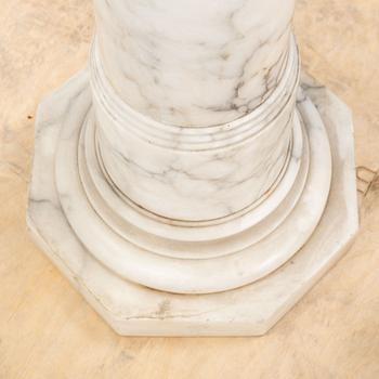 A marble pedestal, early 20th Century.