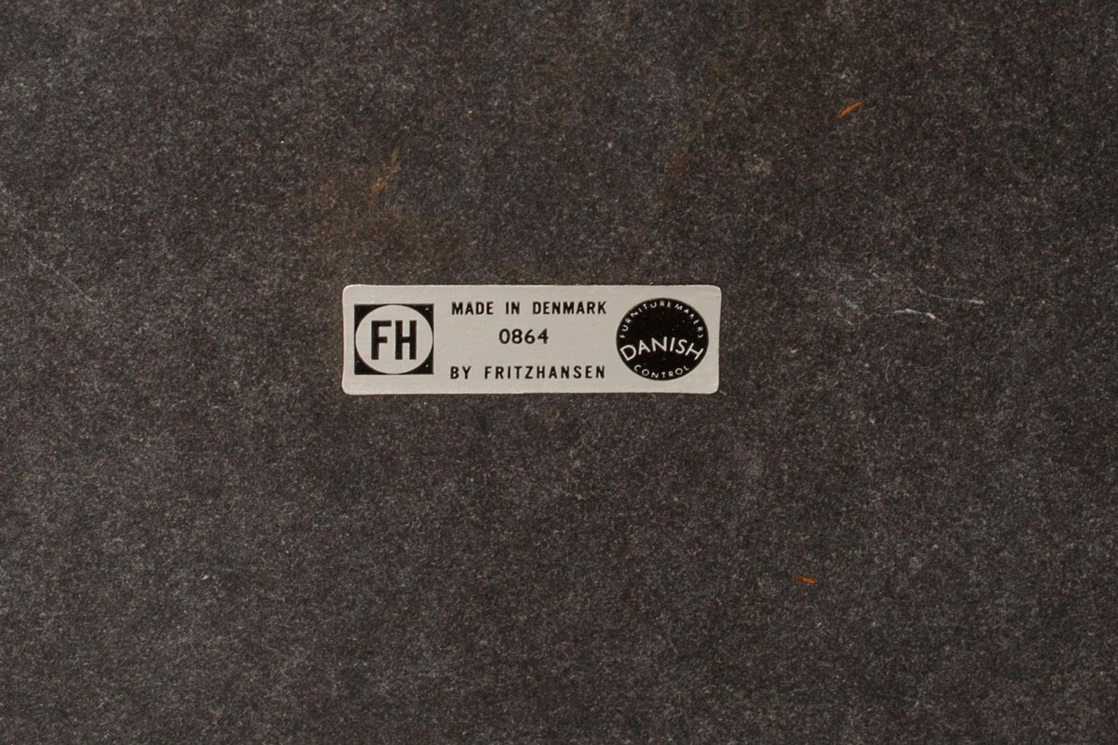 MATBORD, STOLAR, 4 st, Mogens Lassen för Fritz Hansen, Danmark, formgivna 1964-65.