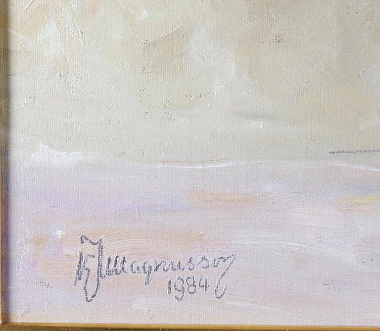 OKÄND KONSTNÄR, olja på duk, sign Magnusson o dat 1984.