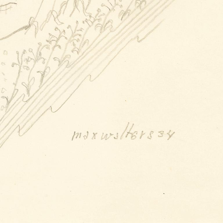 MAX WALTER SVANBERG, drawing signed and dated.