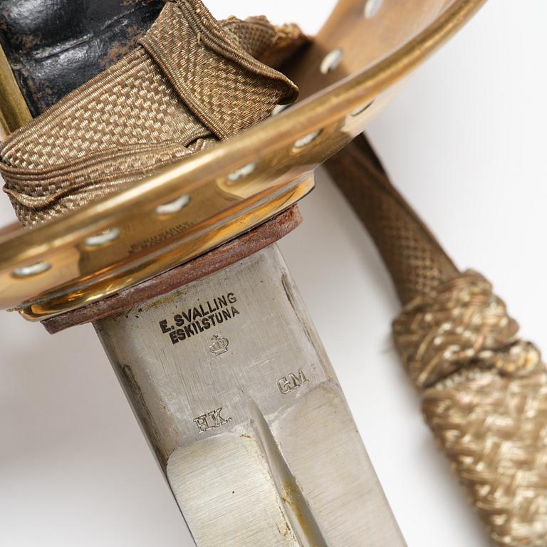 Sabel, svensk, m/1893 för kavalleriet, med balja.