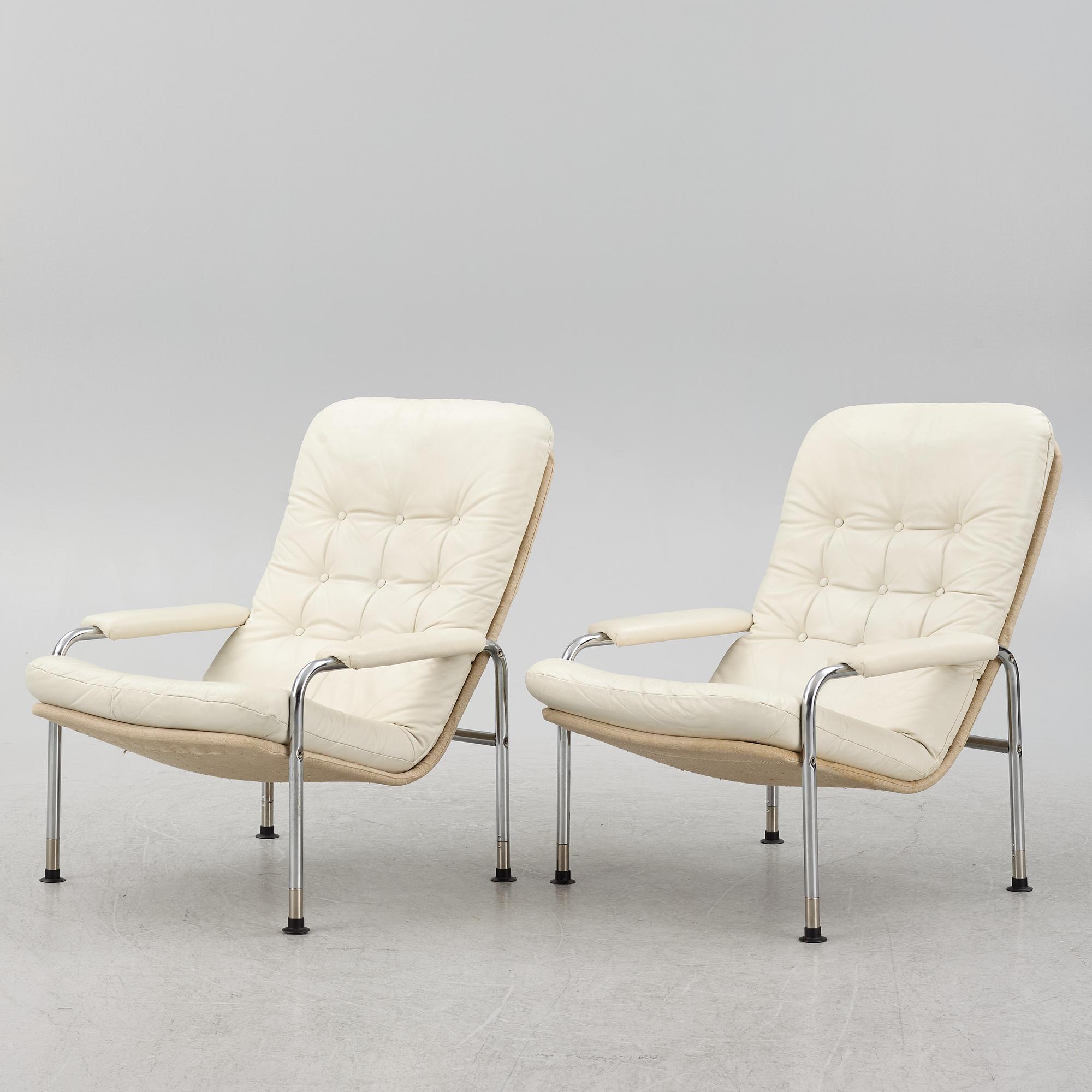 Fåtöljer, ett par, 1900-talets andra hälft.