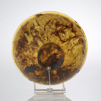 FRANCOIS-EMILE DECORCHEMENT, skål, pâte de verre, Frankrike, 1920-tal.