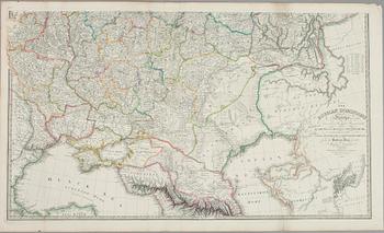 KARTA, 2 st, The Russian Dominions in Europe, J.Wyld London 1832 resp. 1835.
