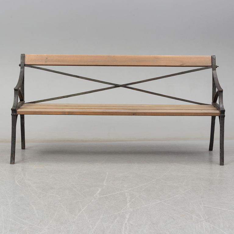 A Lessebo garden sofa, mid 19th century.