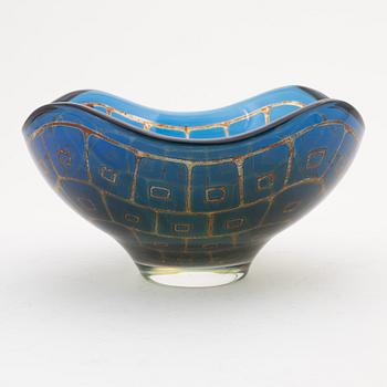 Sven Palmqvist, a 'Ravenna' glass bowl, Orrefors, Sweden, probably 1960-70s.