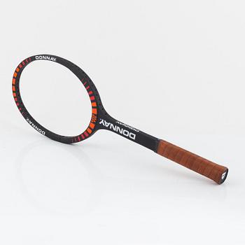 Three tennis rackets, Donnay Borg Pro. Specially made for Björn Borg, Lennar Bergelin, Mariana Simionescu.