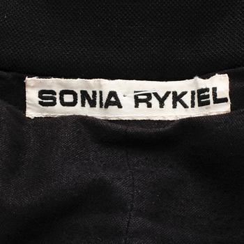 SONIA RYKIEL, a faux fur black coat.