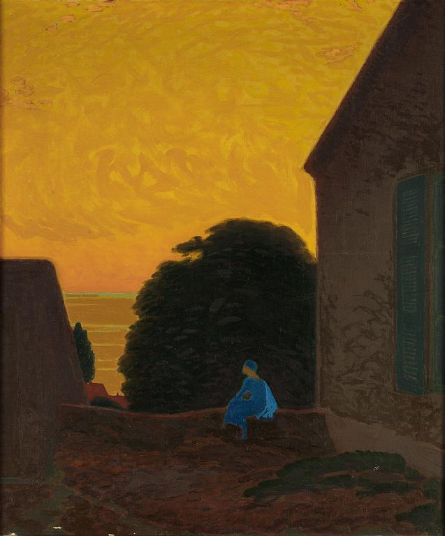 Pelle Swedlund, olja på duk, signerad PS.