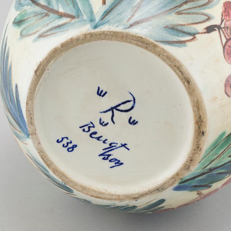 HERTHA BENGTSON, a stoneware vase for Rörstrand, signed.