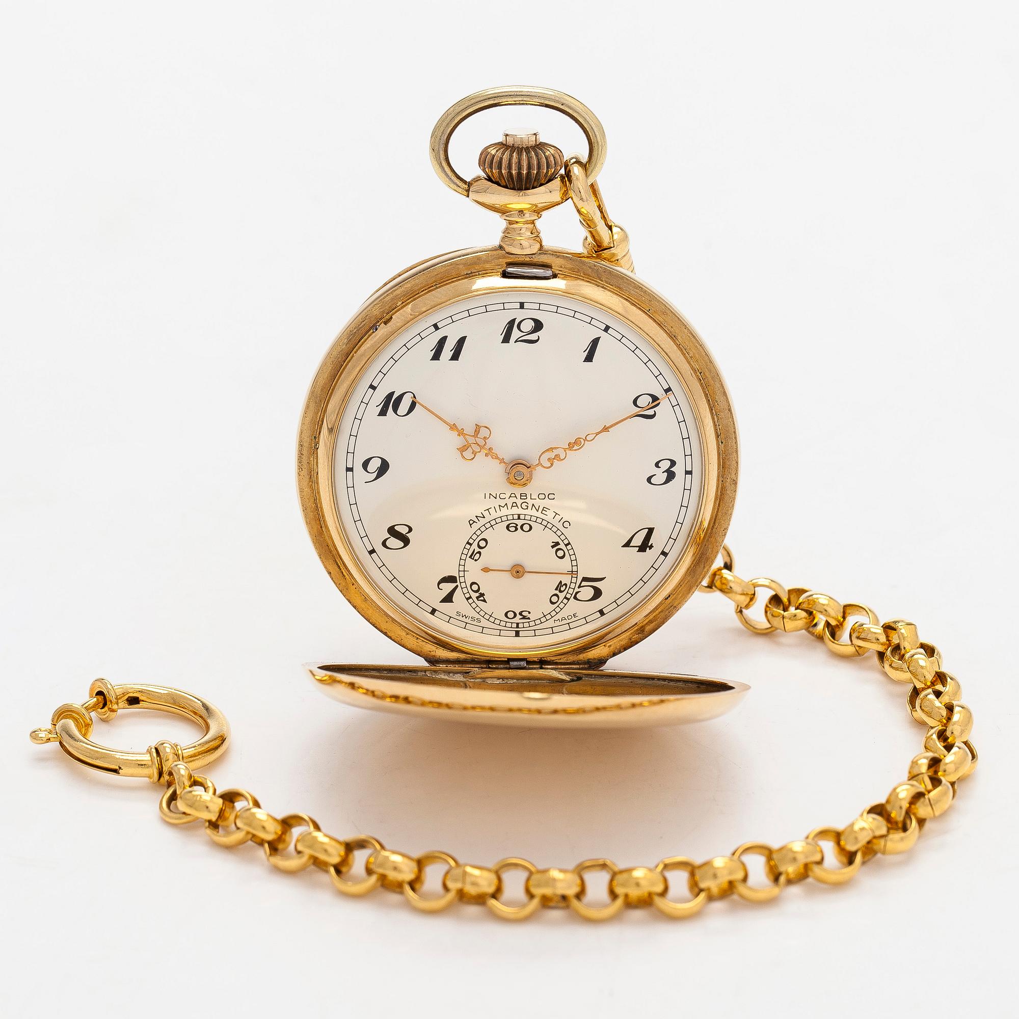 Longines, pocket watch, hunter, 50.5 mm.