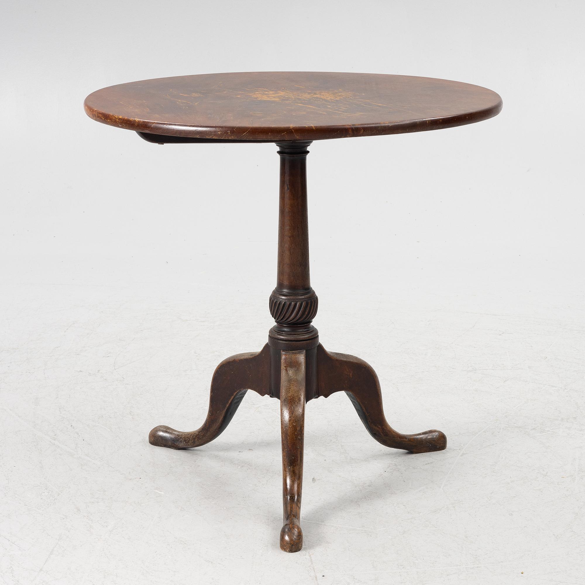 A tilt top table, 19th centiury.