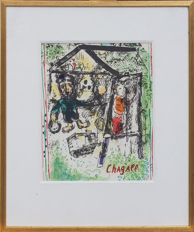 MARC CHAGALL, efter, färglitografi. Signerad i plåten.