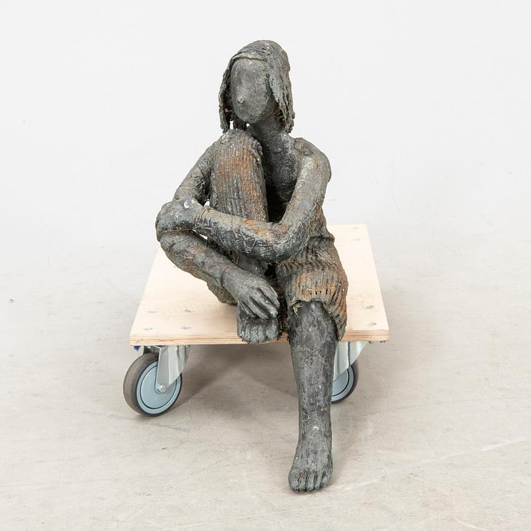 Monika Meschke, skulptur signerad brons.