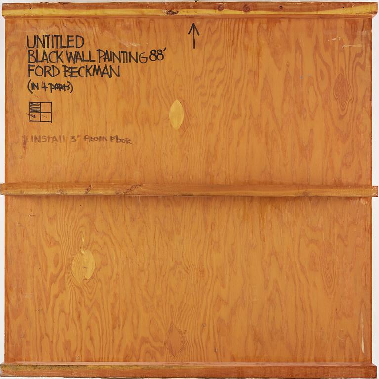 FORD BECKMAN, Polyptych, mounted canvas. Signed Ford Beckman and dated 88 on verso.