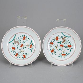 SKÅLFAT, 2 stycken, porslin, Kina, Jiajings märke, 1900-tal.