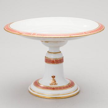 A IMPERIAL PORCELAINFACTORY TAZZA, Russia time of czar Alexander II.