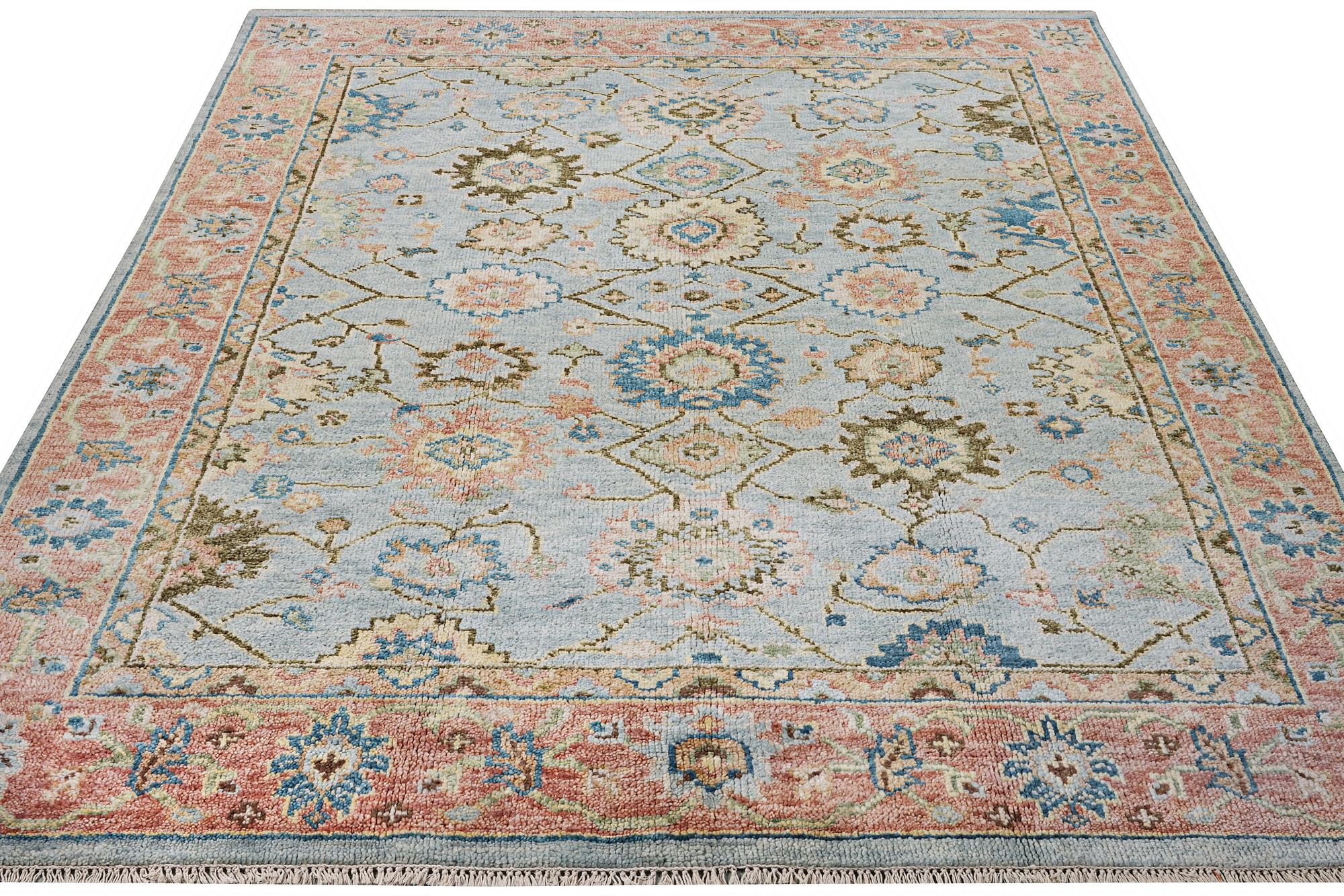 An oriental carpet with Mamluk design, c. 302 x 252 cm.