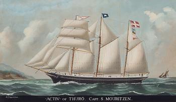 Reuben Chappell, Three-masted barquentine "Activ" of Thurö.