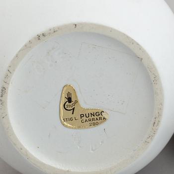 Stig Lindberg, 'Veckla' and 'Pungo' stoneware. Gustavsberg (3 pieces).