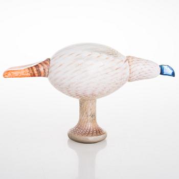 OIVA TOIKKA, a glass sculpture signed O. Toikka Nuutajärvi Pale Male 224/1000.