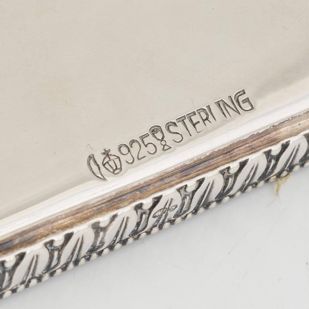 Wolter Otto, skål med hänklar, sterlingsilver, Schwäbisch Gmünd, Tyskland.