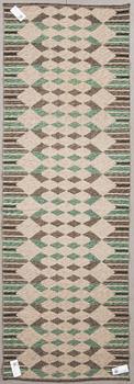 GALLERIMATTA, dubbelsidig, 1900-talets mitt. Ca 249 x 82 cm.