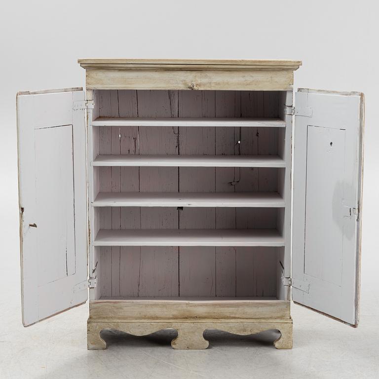 A painted pine sideboard, contemporary with older parts.
