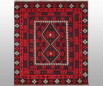 A carpet, Kilim, ca 287 x 255 cm.