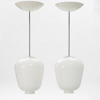 A pair of ceiling lamps, Zero, Sweden, late 20th century.