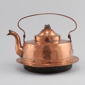 KAFFEPANNA, koppar, 1800-tal.
