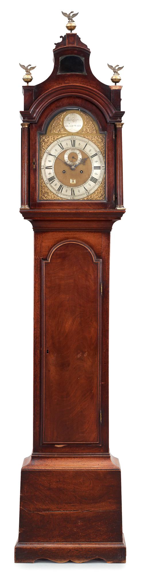 An English circa 1800 long-case clock marked "Jam.s Pepper Biggleswade".